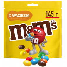 M&M's драже с арахисом и молочным шоколадом, 145г