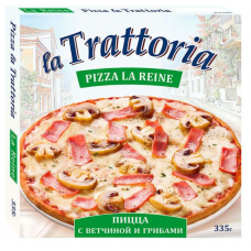 Пицца LaTrattoria 335гр Ветчина Грибы