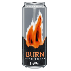 Энергетический напиток Burn Peach Zero 0.449 л