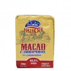 Масло сливочное Крымское традиционное 82,5% 200гр.