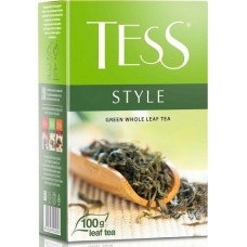 Tess Style зеленый листовой чай, 100 г