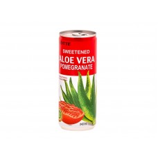 Lotte Aloe Vera напиток безалкогольный негазированный с мякотью алоэ со вкусом Граната, 240 мл