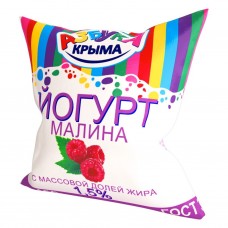 Йогурт Малина Бутылка 900г. ТМ Азбука Крыма