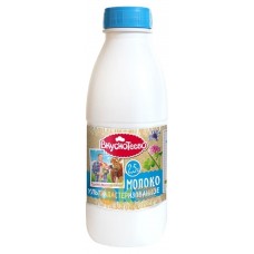 Молоко Ультрапастеризованное 2,5% Вкуснотеево ПЕТ/бут.900мл