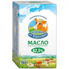 Масло Сливочное Традиционное 82,5% Коровка из Кореновки 180г.