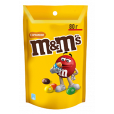 Драже M&MS с арахисом и молочным шоколадом, 80г