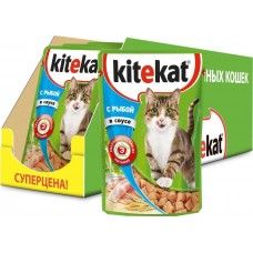 Корм Kitekat влажный для кошек рыба в соусе 85 г
