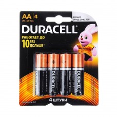 Батарейки DURACELL  АА/4 LR6 (4шт/уп)