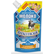 Молоко Цельное Сгущеное Алексеевское 8,5% 650гр Д/п