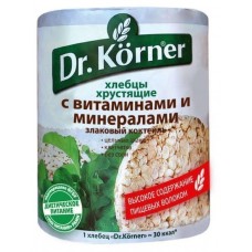 Хлебцы Dr. Korner злаковый коктейль с витаминами и минералами 100 г