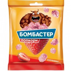 «Бомбастер», попкорн карамельный со вкусом клубники, 50 г