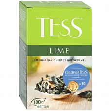 Чай Tess Lime зеленый листовой с ароматом лайма 100 г