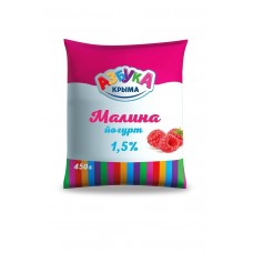 Йогурт Азбука Крыма Малина 1,5% 450г.