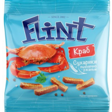 «Flint», сухарики со вкусом краба, 35 г