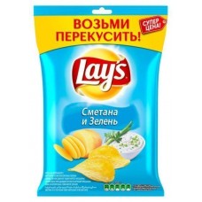 Чипсы Lay's картофельные, сметана и зелень, 40 г