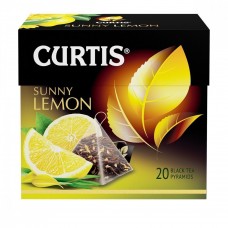 Чай Curtis "Sunny Lemon", черный с добавками, 20 пирамидок