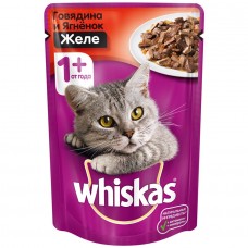Корм для кошек Whiskas рагу с говядиной и ягненком, 75г