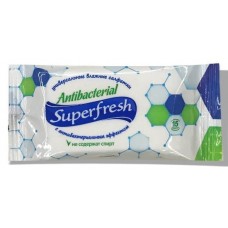 Влажные салфетки SuperFresh  antibacterial 15шт.