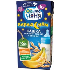 ФрутоНяня Кашка Молочная Банан 6+ 0,2л.
