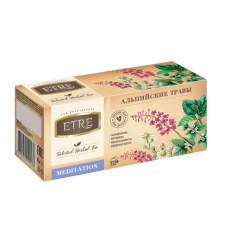 «ETRE», чайный напиток Meditation Альпийские травы, 25 пакет. 
