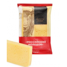 Сыр Золото Пущи Российский молодой фасованный 50% 200 г